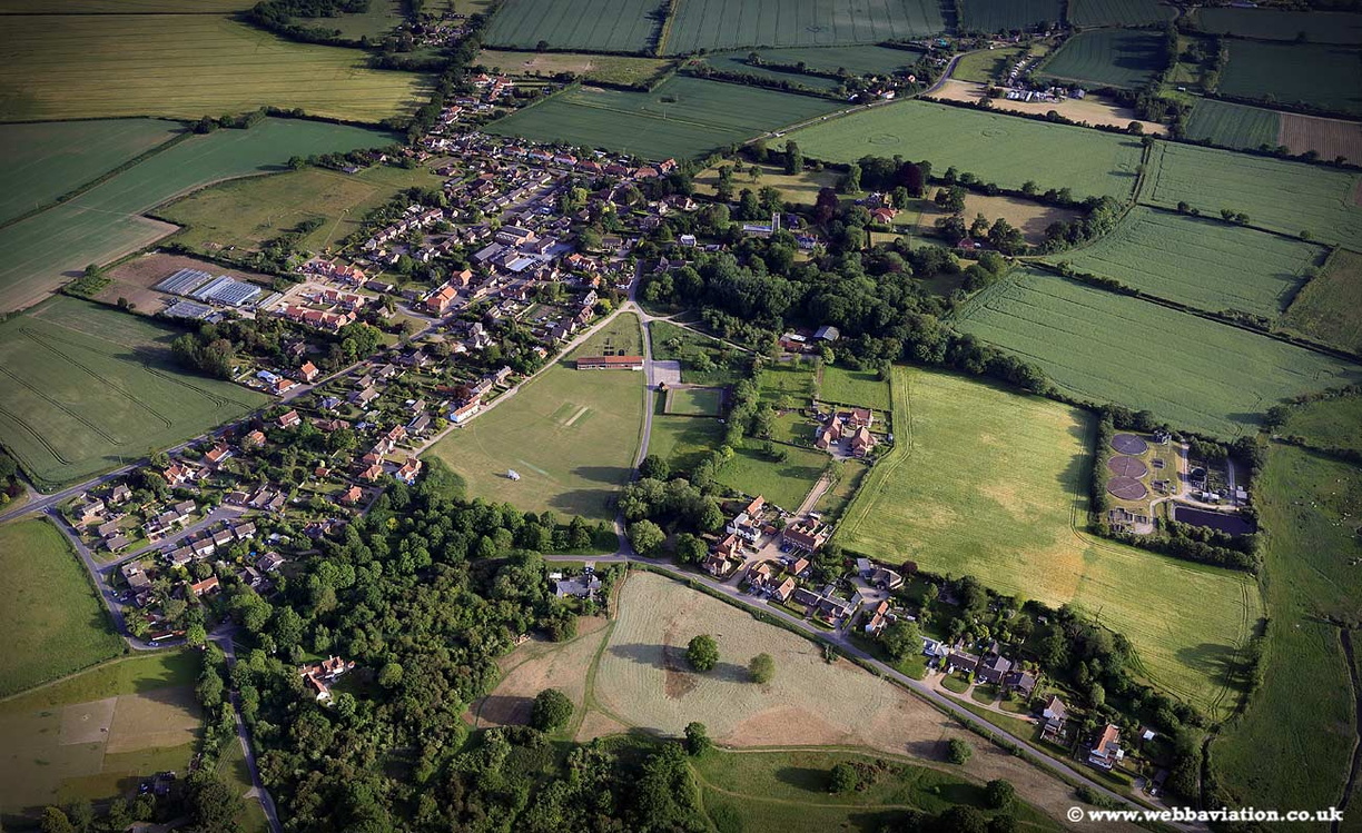 Swardeston Norfolk  aerial photo