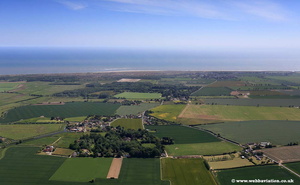aerial photograph of West Somerton Norfolk England UK