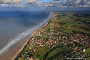 aerial photograph of Mundsley Norfolk England UK
