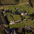 Byland Abbey , North Yorkshire from the air 