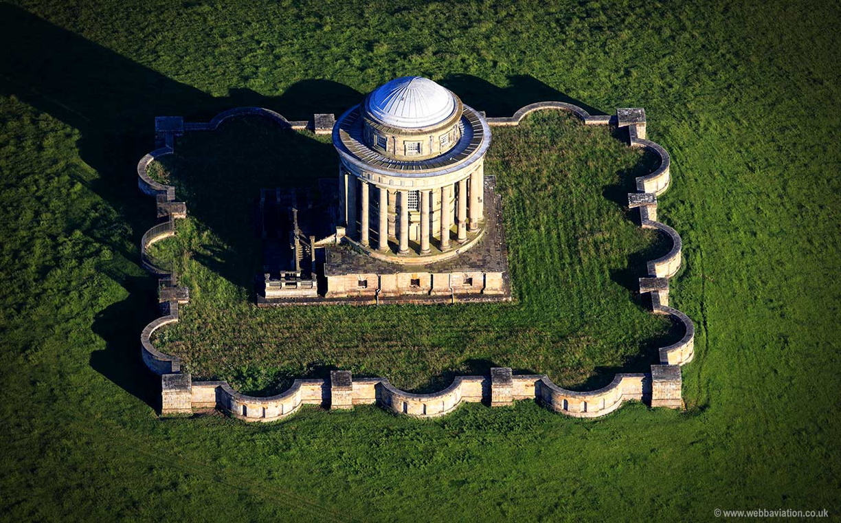  Castle Howard Mausoleum  aerial photograph