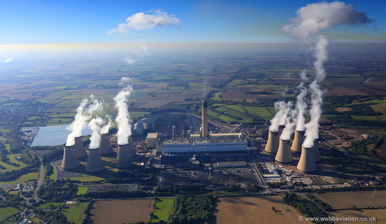 Drax power station  aerial photograph