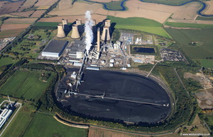 Eggborough power stationYorkshire aerial photograph