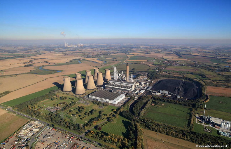 Eggborough power station aerial photograph