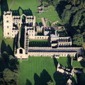 Fountains Abbey Yorkshire  aerial photograph