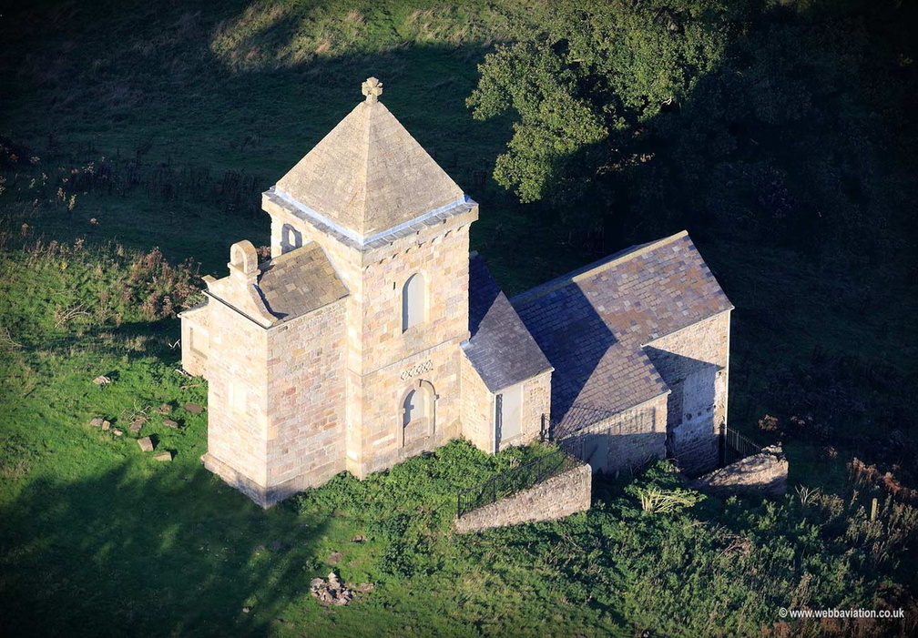  How Hill Tower near Fountains Abbey Yorkshire  aerial photograph