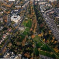The Valley Gardens Harrogate from the air