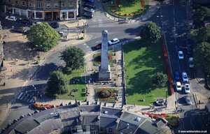Harrogate Cenotaph  aerial photograph