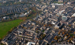 Harrogate town centre   from the air