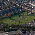 Grove Road Cemetery, Harrogate from the air