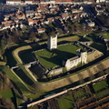 Helmsley Castle from the air 