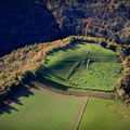 Magdalen Wood enclosure   North Yorkshire aerial photograph