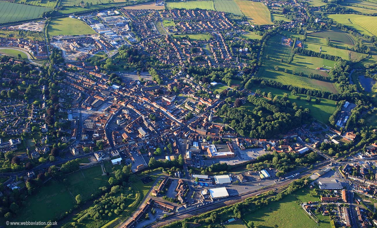  Malton North Yorkshire UK   aerial photograph