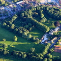 Malton Roman Fort Derventio Brigantum Malton North Yorkshire UK   aerial photograph