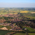 Malton Yorkshire UK  aerial photograph