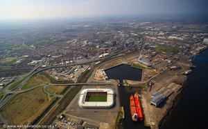 Middlesbrough Docks aerial photograph