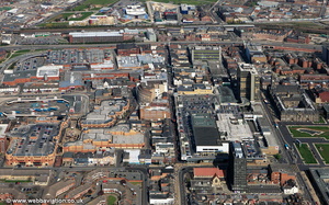 Middlesbrough town centre  aerial photograph
