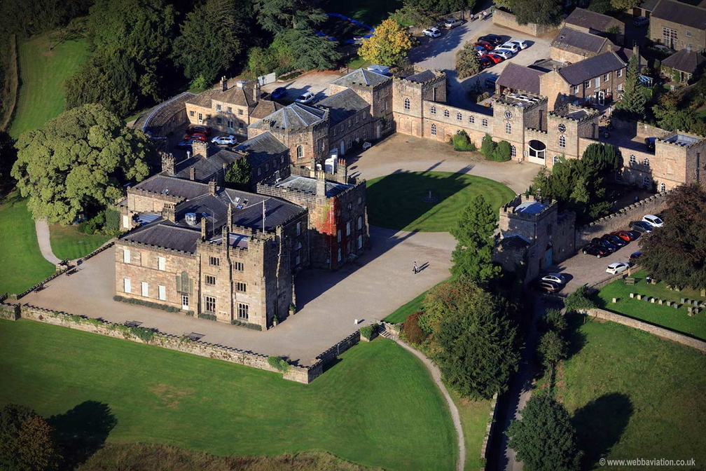 Ripley Castle Yorkshire  aerial photograph