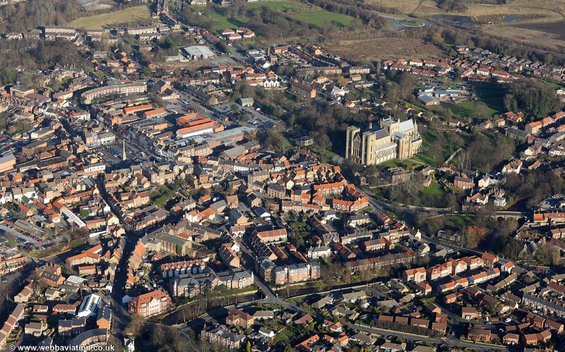Ripon  from the air