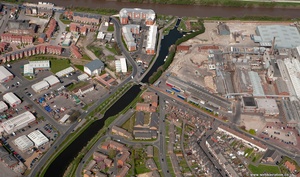 Selby Canal  from the air