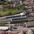 Selby station from the air