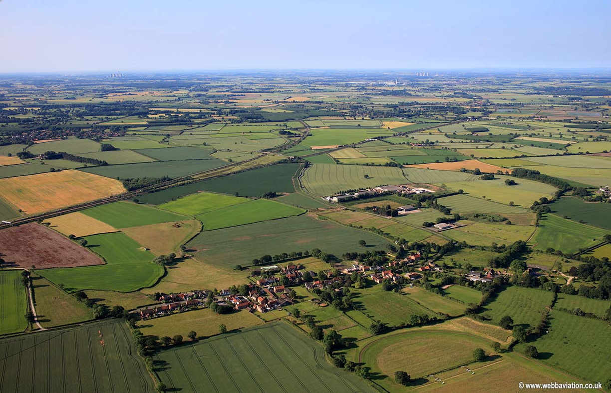 Colton Tadcaster Yorkshire   aerial photograph
