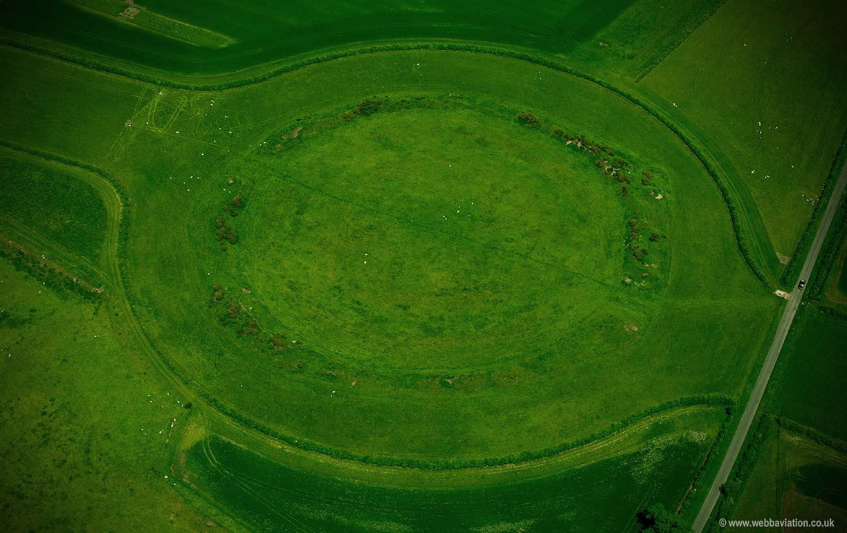  Thornborough Henges neloithic monument from the air 