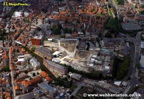 York  Yorkshire England UK aerial photograph
