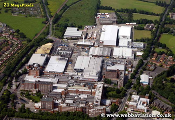 Nestle Rountrees factory   York  Yorkshire England UK aerial photograph