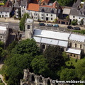  St Olaves church York  Yorkshire England UK aerial photograph