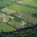  York Maze , the UK's larges Maize Maze.  aerial photograph