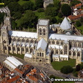 York Minster  York  Yorkshire England UK aerial photograph