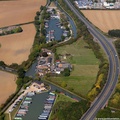 Gayton Junction on the Grand Union Canal (GUC) Northamptonshire from the air