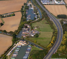 Gayton Junction on the Grand Union Canal (GUC) Northamptonshire from the air