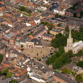 Kettering town centre from the air