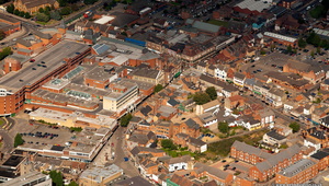  Kettering town centre  from the air