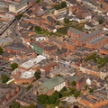 High Street Kettering town centre  from the air