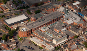 Newlands Shopping Centre Kettering town centre from the air