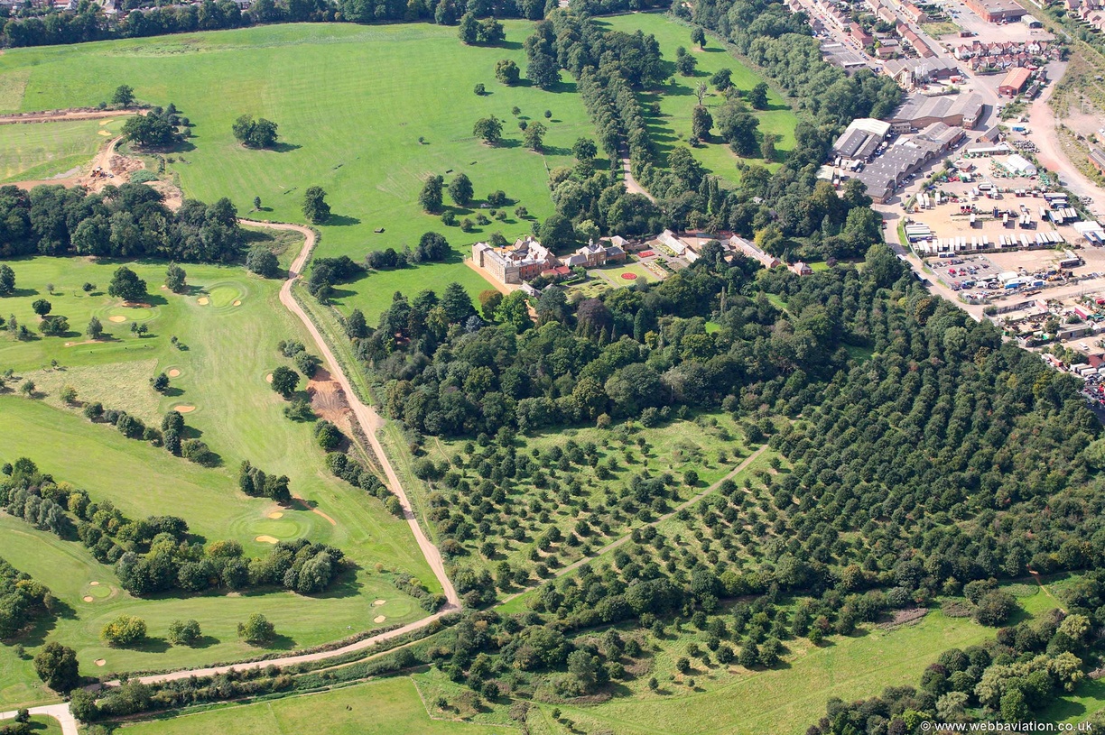 Delapré Abbey  Northampton  from the air