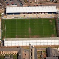 Franklin's Gardens rugby stadium, Northampton from the air