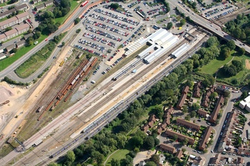 Northampton Station   from the air