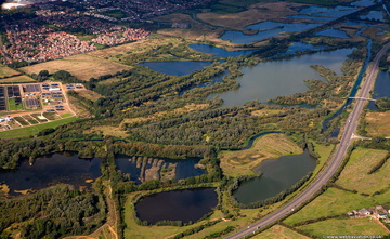 Nene Wetlands Nature Reserve, Rushden, NN10 from the air