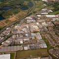 Sanders Lodge Industrial Estate, Rushden, NN10 from the air