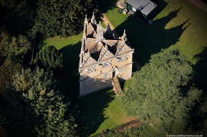 Rushton Triangular Lodge   Northamptonshire from the air