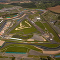Silverstone motor racing circuit  from the air