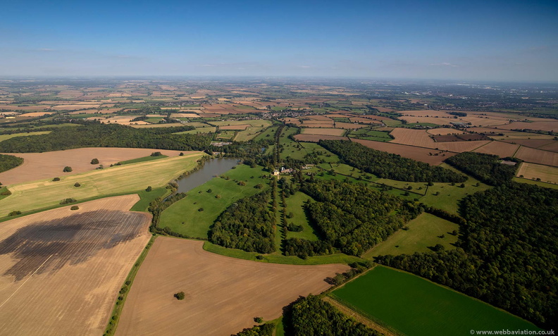  Lancelot 'Capability' Brown's parkland at Wakefield Lodge, Potterspury  from the air