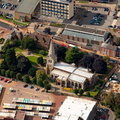 All Hallow's Church Wellingborough  from the air