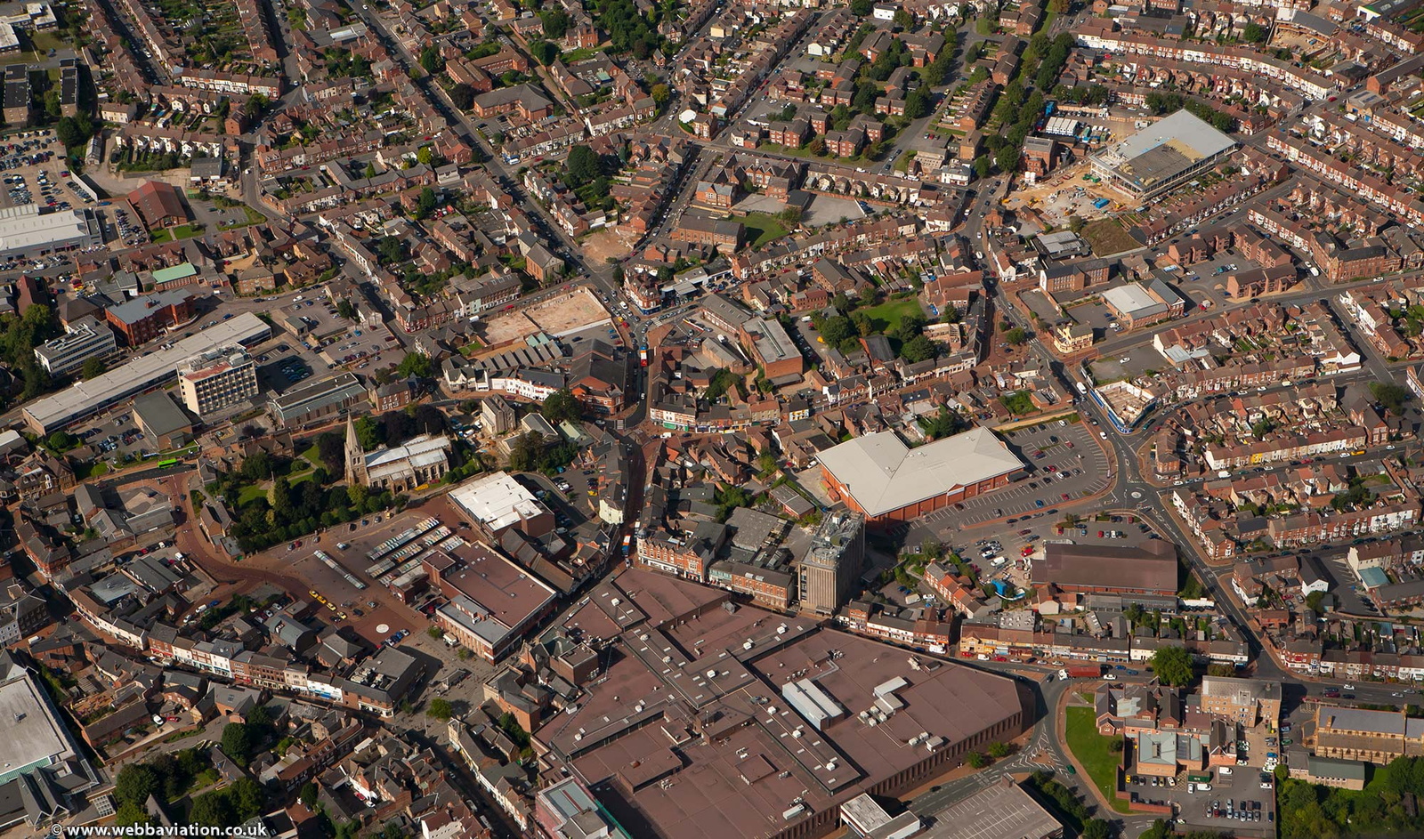 Wellingborough  from the air