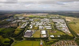 Cramlington Northumberland, from the air