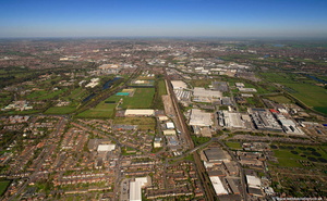 The Midland Main Line Nottingham aerial photograph